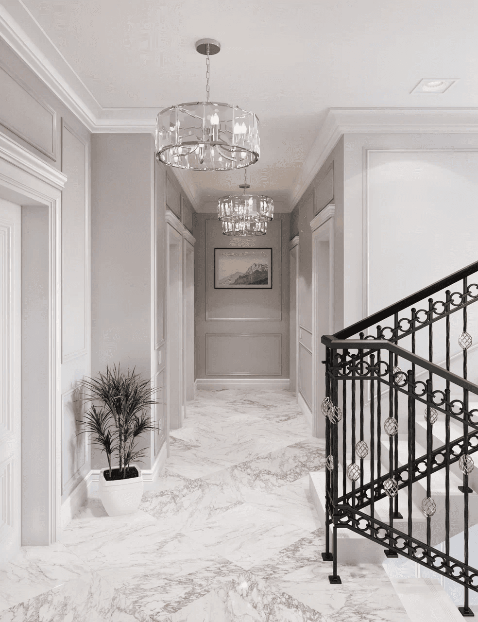 white and gray optical illusion