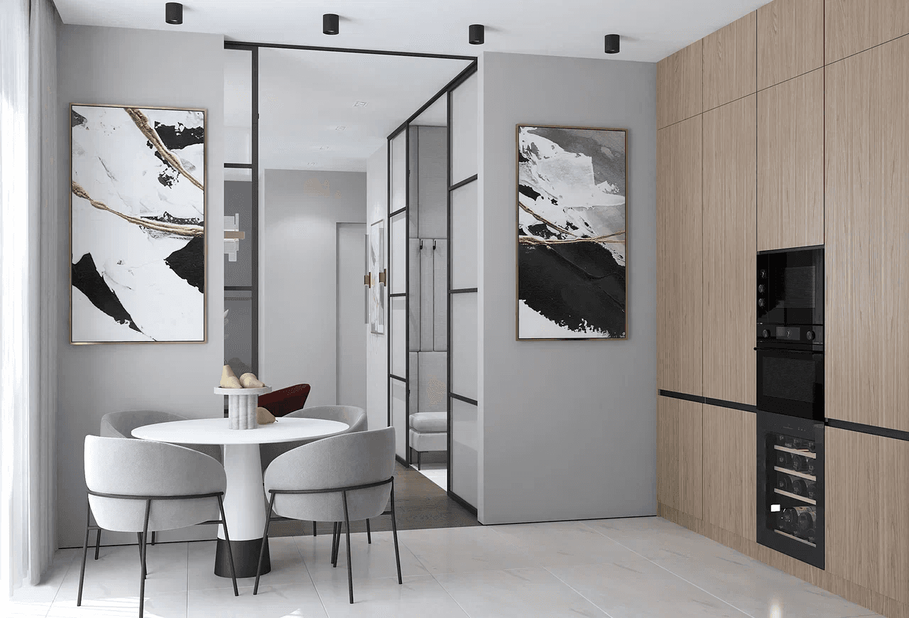 white and gray optical illusion