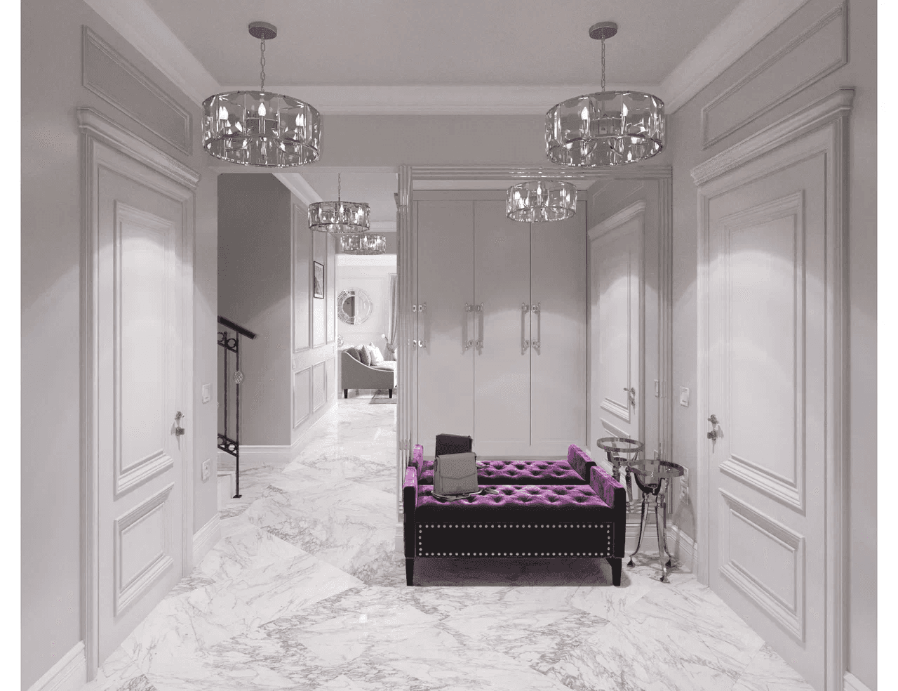 white and gray optical illusion