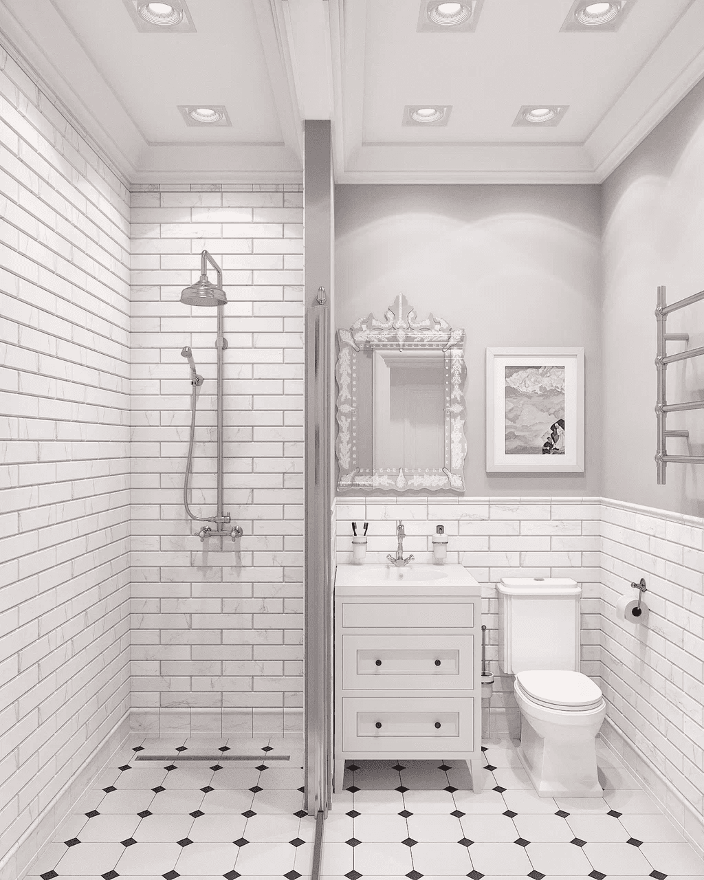 white and gray optical illusion