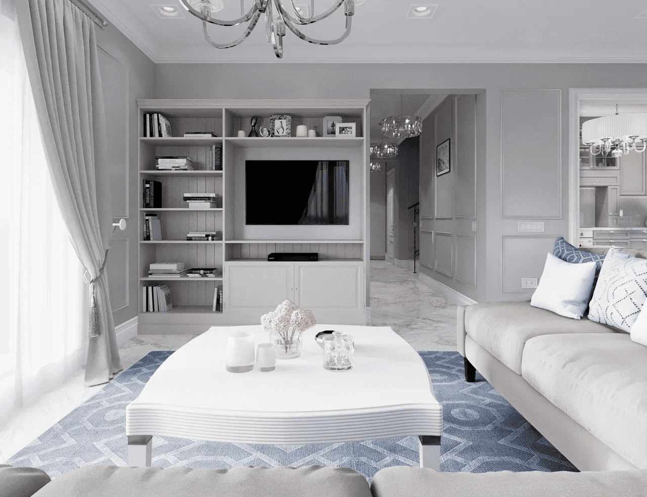 white and gray optical illusion